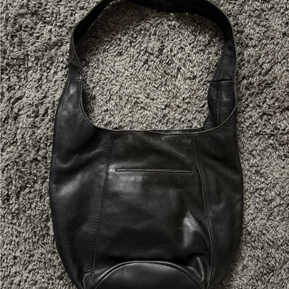 The Sak Black Woven Leather Hobo Bag - Picture 2 of 4